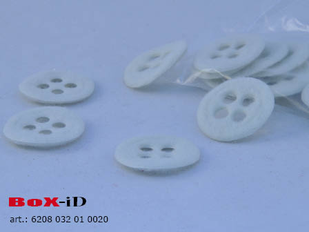 Knopf : weiss 32 mm  (100St)